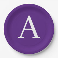 Letra inicial Monograma Estilo moderno roxo