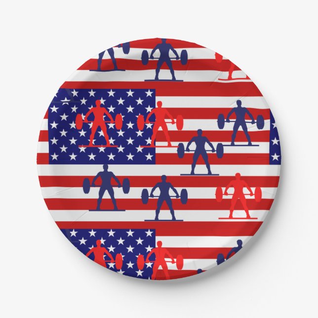 Prato De Papel Levantamento de peso (Frente)