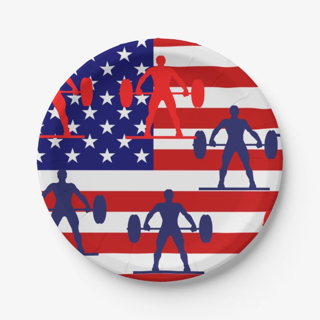 Prato De Papel Levantamento de peso (Frente)