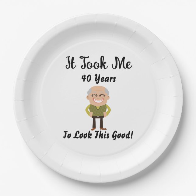 Prato De Papel Levei 40 anos para parecer tão bom (Frente)