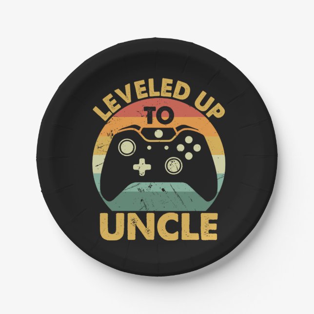 Prato De Papel Leveled Up to Uncle (Frente)