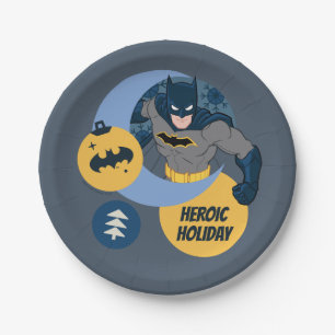 Prato De Papel Liga da Justiça Batman Holiday Bauble