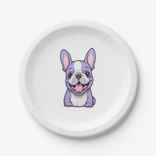 Prato De Papel Lilac French Bulldog 8