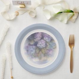 Prato De Papel Lilac Hydrangea Watercolor Luncheon Napkin