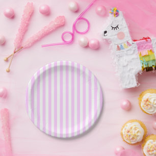 Prato De Papel Lilac Strike round