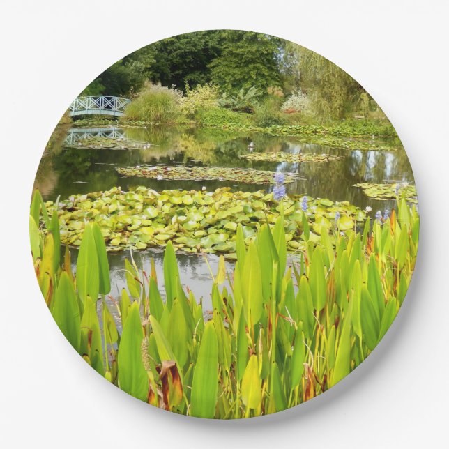 Prato De Papel Lily Pond Paper Plate (Frente)