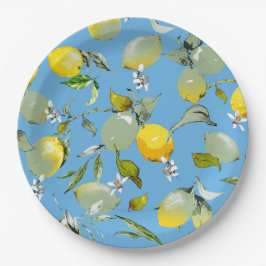 Prato De Papel Limões de aquarelas 26