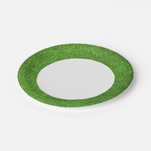 Prato De Papel Linda textura de grama verde do campo de golfe