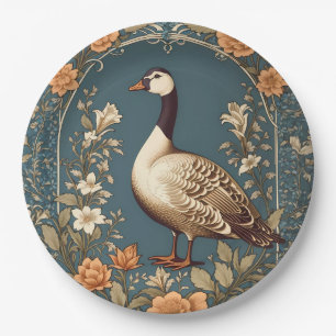 Prato De Papel Linda Vintage Goose William Morris Inspirou