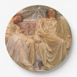 Prato De Papel Lindas Mulheres Sonolentas (Sonhadores) (Arte Vint