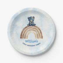 Lindo Urso de Aquarela Índigo Arco-íris