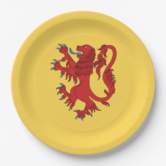 Prato De Papel Lion Rampant Gules (Frente)