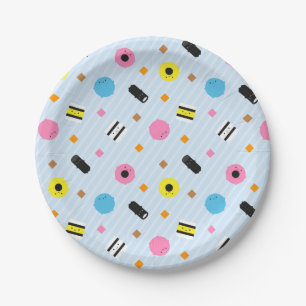 Prato De Papel Liquorice Allsorts dos doces de Kawaii
