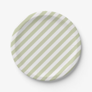 Prato De Papel Listra bege/branca de HAMbyWG - placas de papel