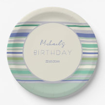 Listras Pastel Nórdicas de Aniversário