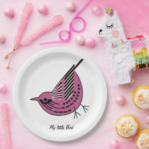 Prato De Papel Litte Birdy
