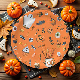 Prato De Papel Little Boo está quase no Chá de fraldas