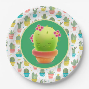 Prato De Papel Little Cactus