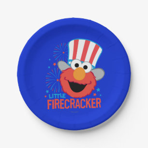 Prato De Papel Little Firecracker Elmo