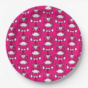 Prato De Papel Little Girls Unicorn Pony