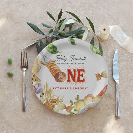 Prato De Papel Little Meatball | Holy Ravioli First Birthday