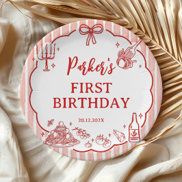 Prato De Papel Little Meatball Italian Pasta Birthday Party