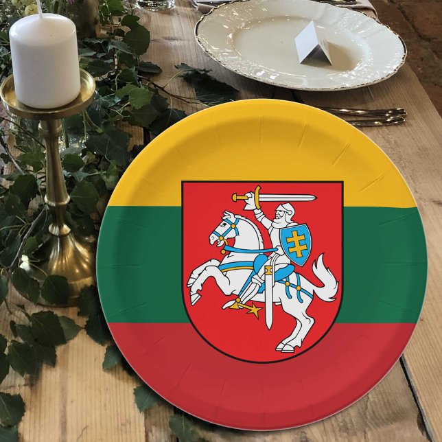 Prato De Papel Lituânia, Partido da Bandeira da Lituânia, anivers (Criador carregado)