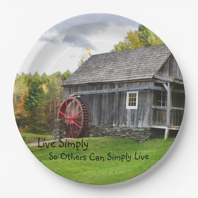 Prato De Papel Live Simplesmente Old Mill (Frente)