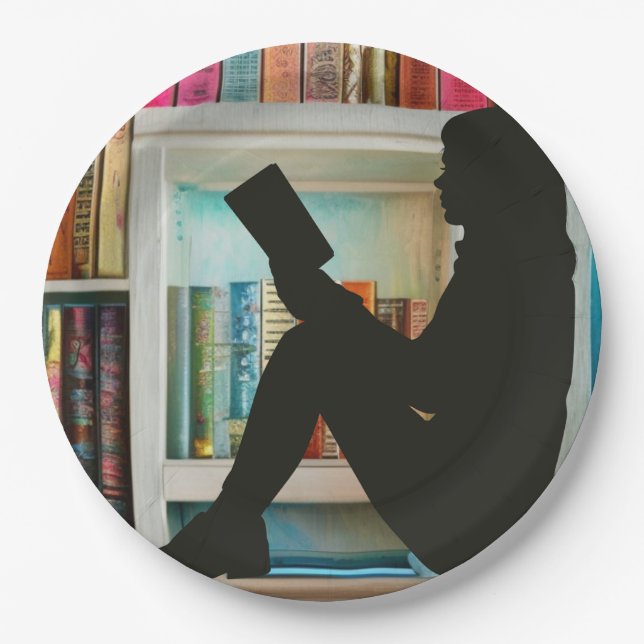 Prato De Papel Livros (Frente)
