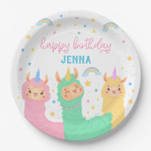 Llama Rainbow e Stars Festa de aniversário