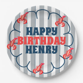 Prato De Papel Lobster 1st Birthday Party