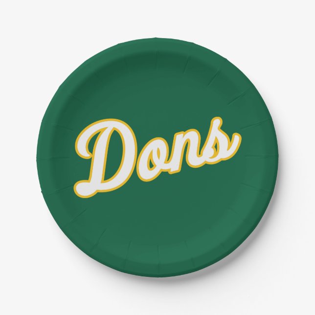 Prato De Papel Logotipo da Dons Script (Frente)