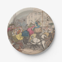 Londres - Placas redondas de papel