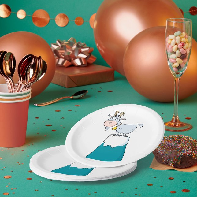 Prato De Papel Longhorn Mountain Goat (Criador carregado)