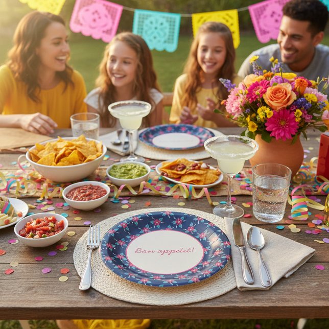 Prato De Papel Louças de festa botânicas elegantes (Criador carregado)