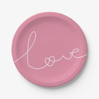 PRATO DE PAPEL LOVE