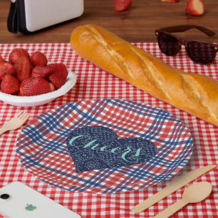 Prato De Papel Love Fall Kitsch Country Casamento Party Plates