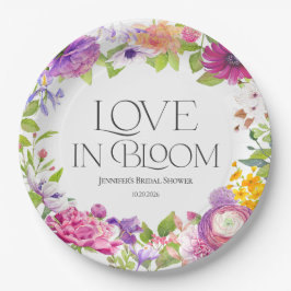 Prato De Papel Love is in Bloom | Watercolor Floral Bridal Shower
