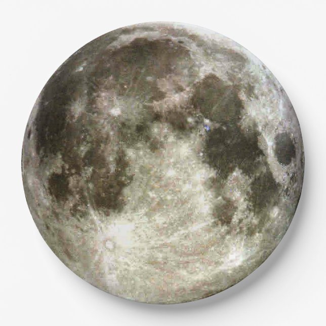 Prato De Papel Lua cheia (Frente)