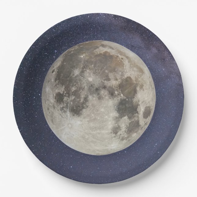 Prato De Papel Lua da Terra (Frente)