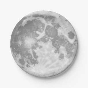 Prato De Papel Lua Placa