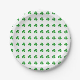 Prato De Papel Lucky Shamrock Plate