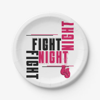 Prato De Papel Luta pela Noite e pelo Calafrio