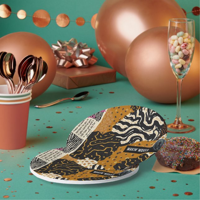 Prato De Papel Luxo Sofisticado Africano Asiático Caribenho (Múltiplo)