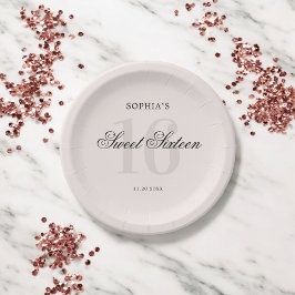 Prato De Papel Luxury Elegante Rosa 16