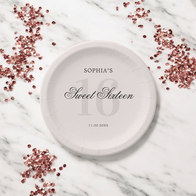 Prato De Papel Luxury Elegante Rosa 16 (Criador carregado)