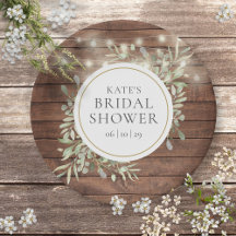 Luzes Rústicas de Corda Folhagem Chá de Noiva