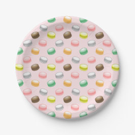 Prato De Papel Macarons Festa de 16 Anos Doce