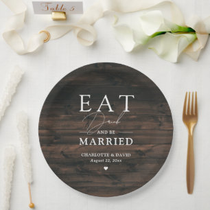 Prato De Papel Madeira russa do país come bebida e se casa