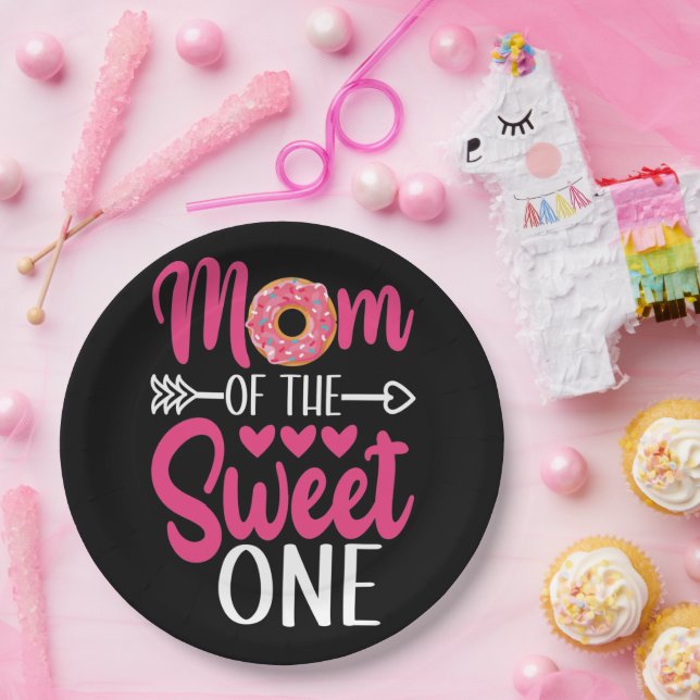 Prato De Papel Mãe da Rosquinha Doce de Uma Prensada (Festa)